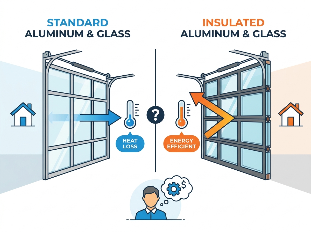 Aluminum Glass Garage Doors