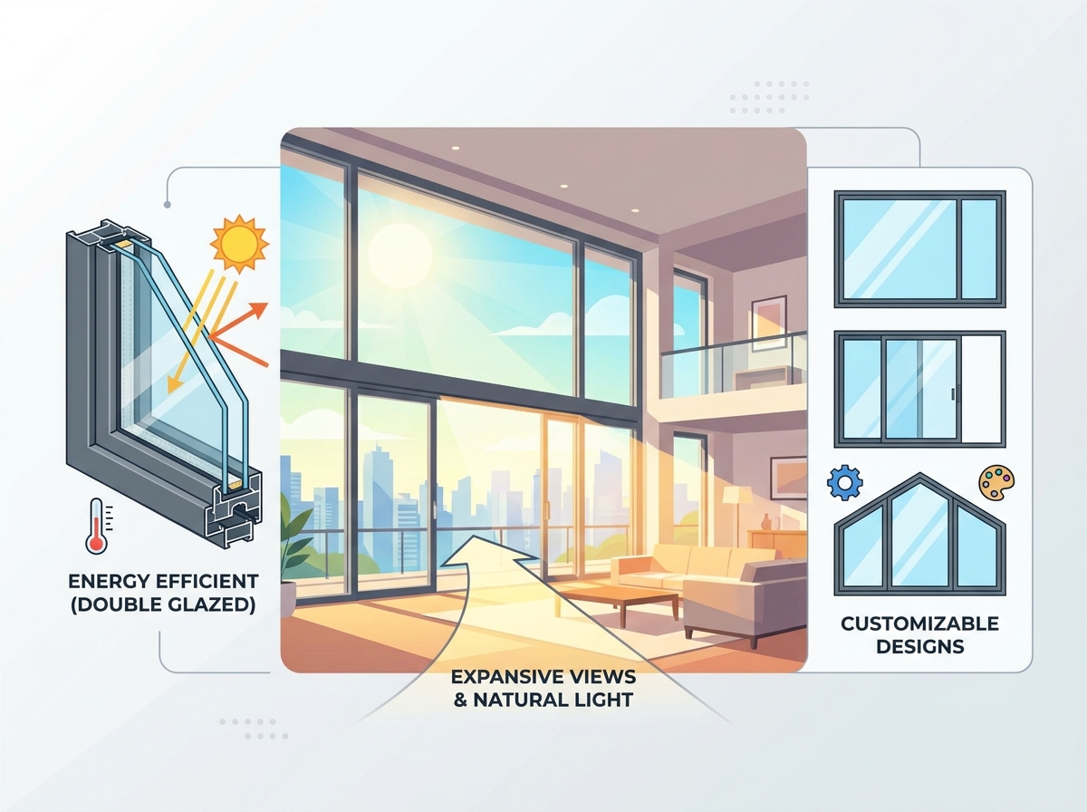 Aluminum Glass Windows in Modern Architecture