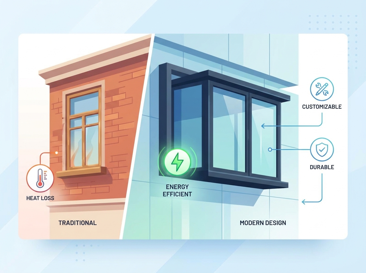 Modern Aluminum Window Installation