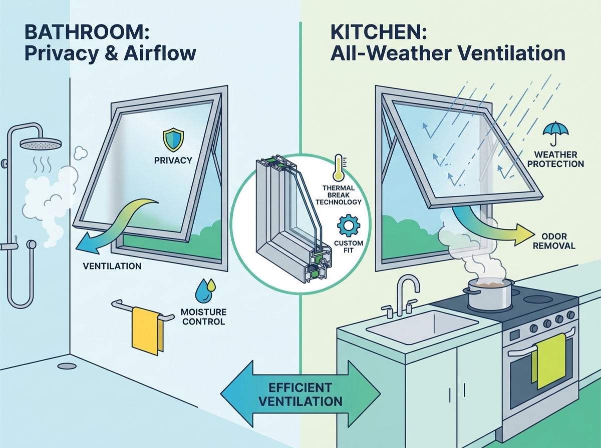 Aluminum Awning Windows Installation