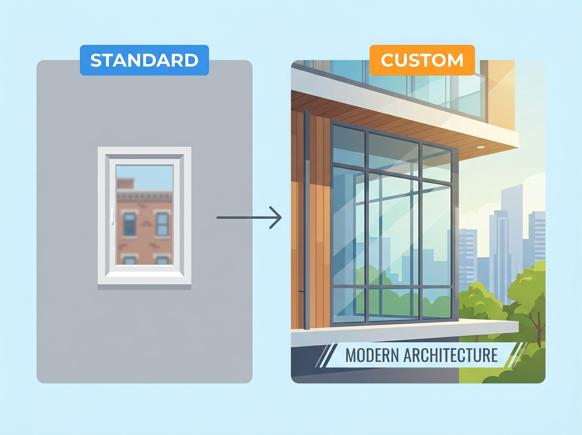 Custom Aluminum Window Installation