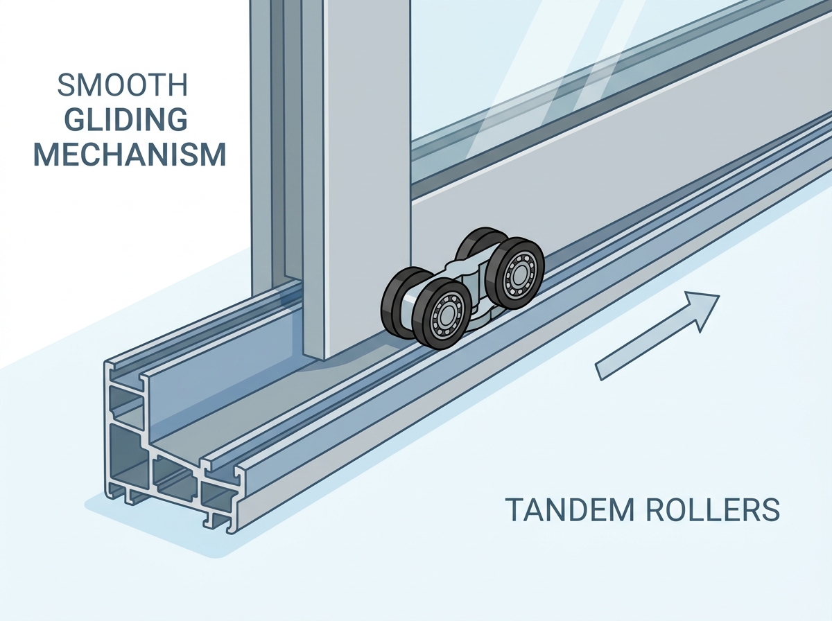 DAW Aluminum Sliding Door installed in a modern residential patio setting