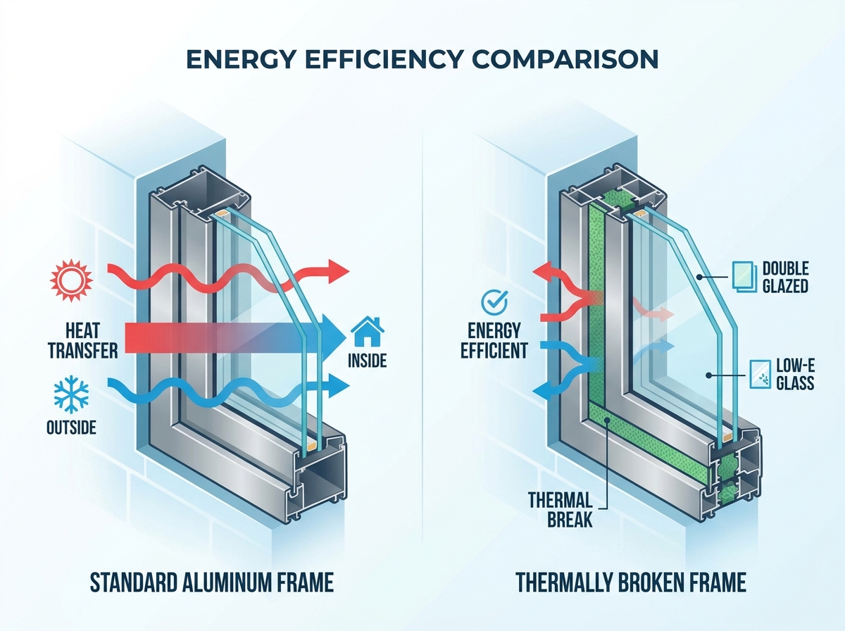 Thermally Broken Aluminum Windows Installation