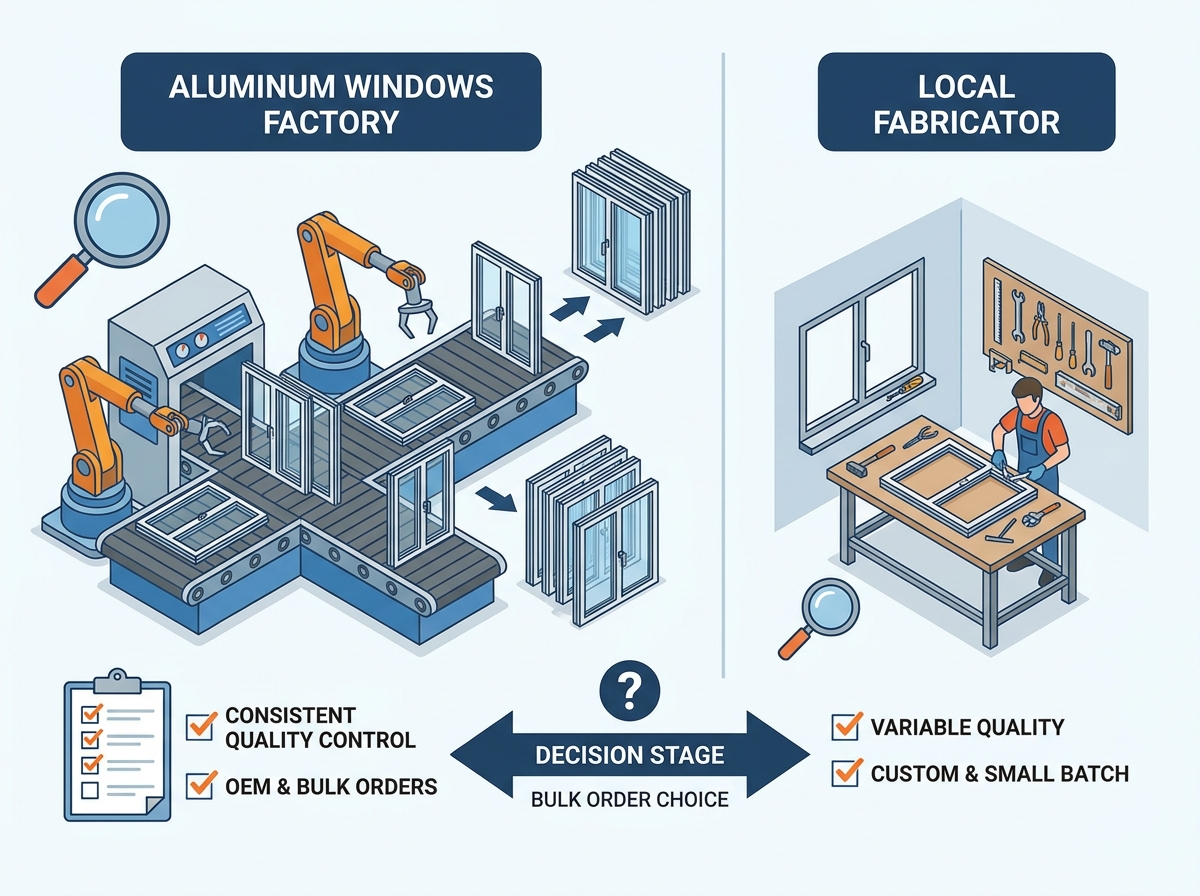 Aluminum Windows Factory Production Line