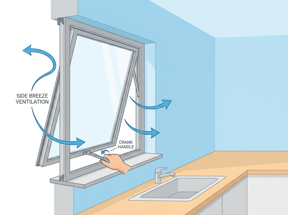 High quality aluminum window manufacturing process and finished casement windows